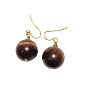 JAY KING DTR 925 DESERT ROSE Tiger Eye Sterling Silver Earrings